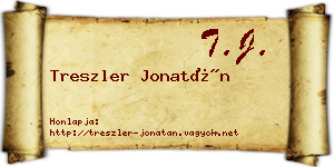Treszler Jonatán névjegykártya